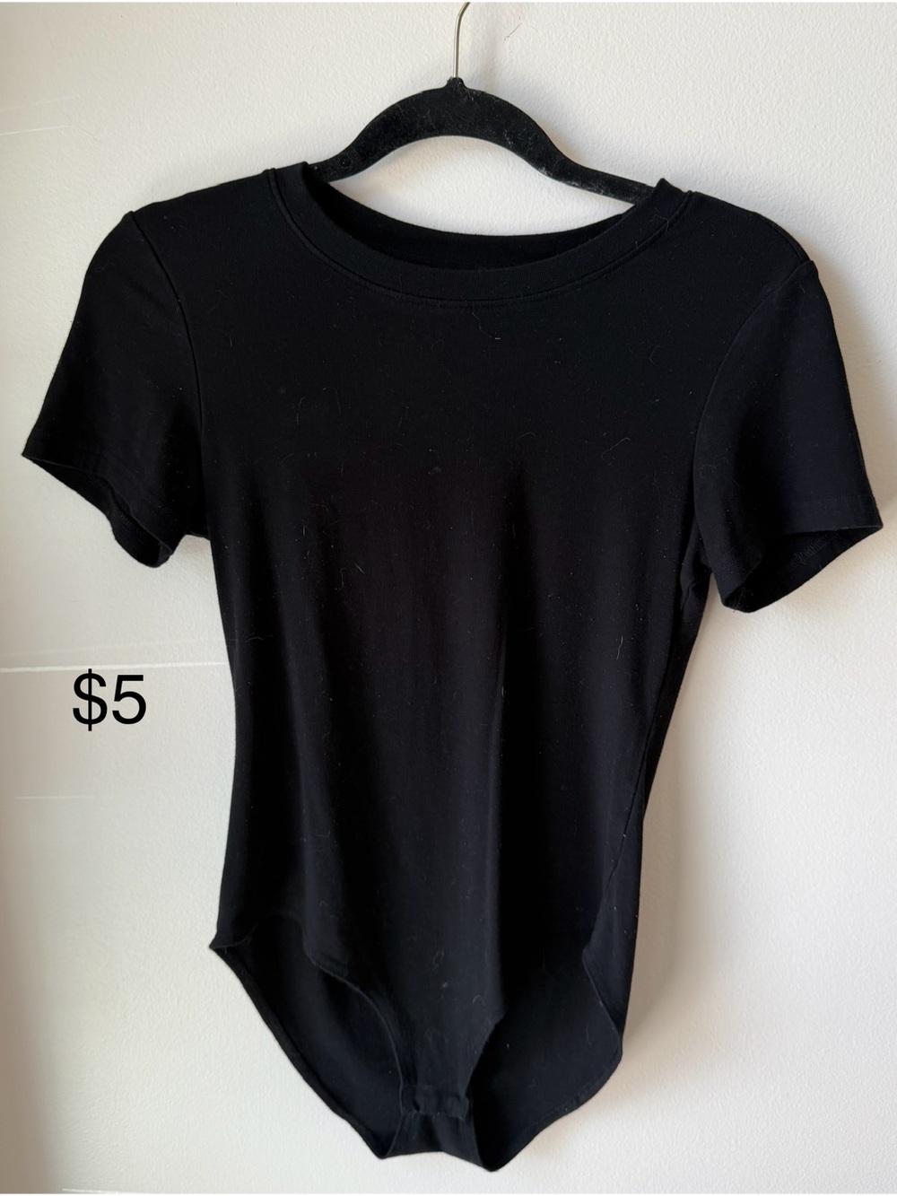 Classic Black Short-Sleeve Bodysuit
